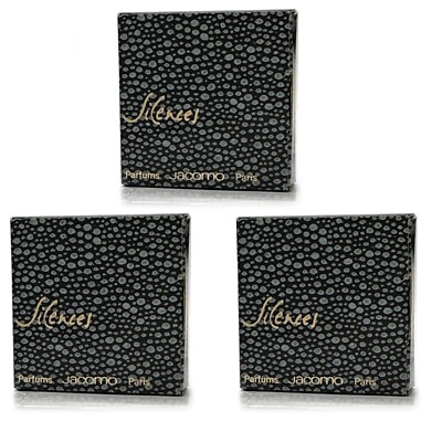 Vintage 3 pack Jacomo SILENCES Mini 2.5mL Parfum de Toilette Perfume Splash NIB