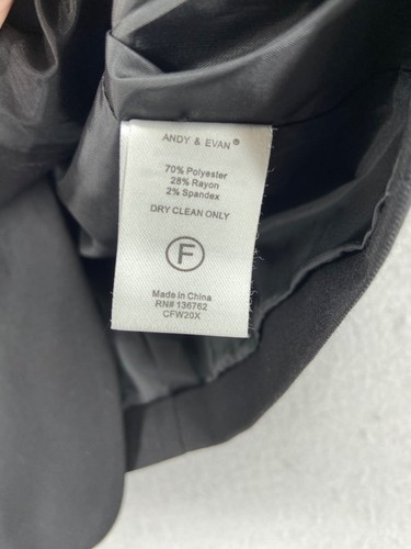 Andy & Evan Blazer Jacket Boys Sz 8 Black Satin Trim Comfy-Flex Dressy Tux - Picture 9 of 12