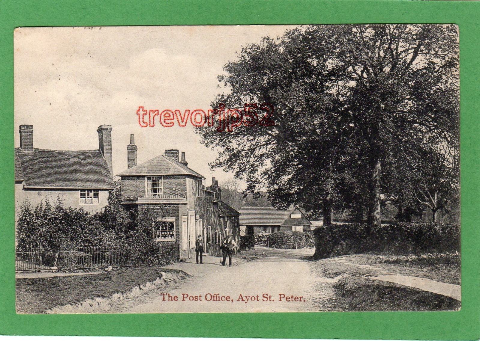 Post Office Ayot St Peter Nr Welwyn Garden City pc used 1909 G Draper