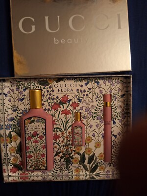 Gucci Flora Gorgeous Gardenia 100ml Eau de Parfum & 5 ml EDP & 10ml EDP