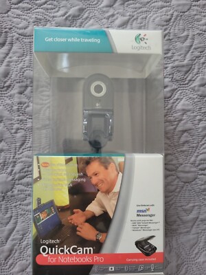 Logitech QuickCam for Notebooks Pro USB Webcam new