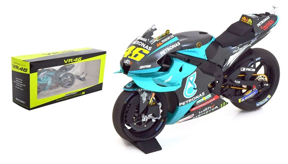 MINICHAMPS Yamaha YZR-M1 46 Moto GP 2021 Valentino Echelle 1:12 Rossi Moto Miniature - 122213046