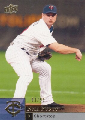 NICK PUNTO /99 UPPER DECK UD GOLD MINNESOTA TWINS #733 2009 09