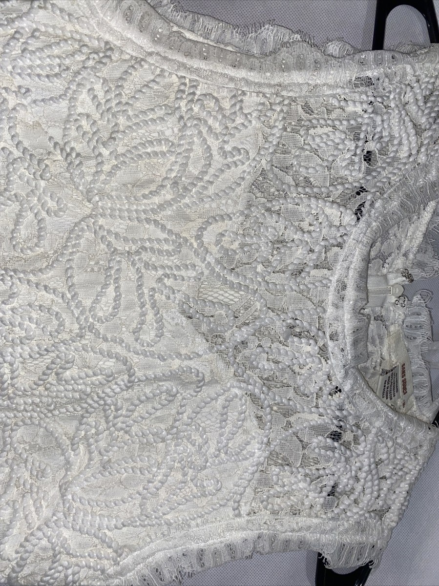 Sans Souci Lace White dress Gorgeous Small | eBay Sans Souci Lace White dress Gorgeous Small | eBay