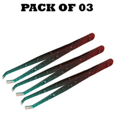 Forgica Professional Stainless Steel Paper Coated Tweezers