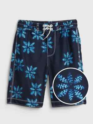 NWT Gap Kids Boys swim trunks board shorts Floral    Recycled   u pick size