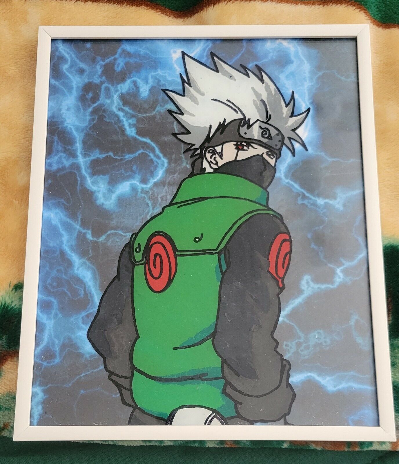 Pintura A Óleo Digital Japonês Clássico Anime Naruto Kakashi DIY