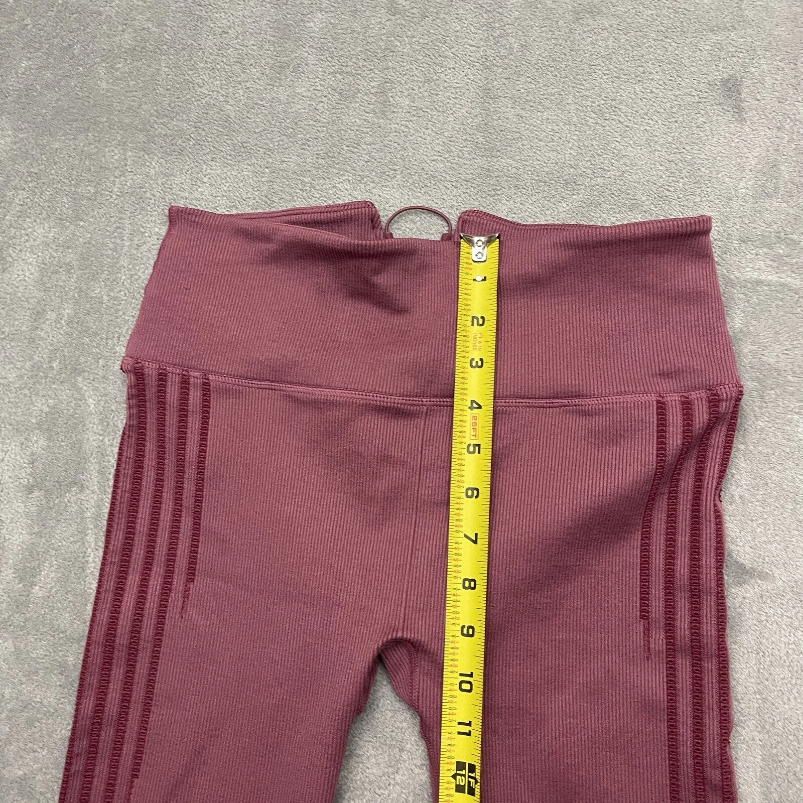 fabletics ribbed mid rise leggings