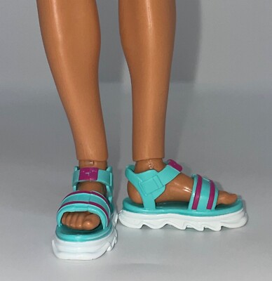 Barbie Extra Fly Travel Ken Fashion Doll Outfit Shoes Teal Pink