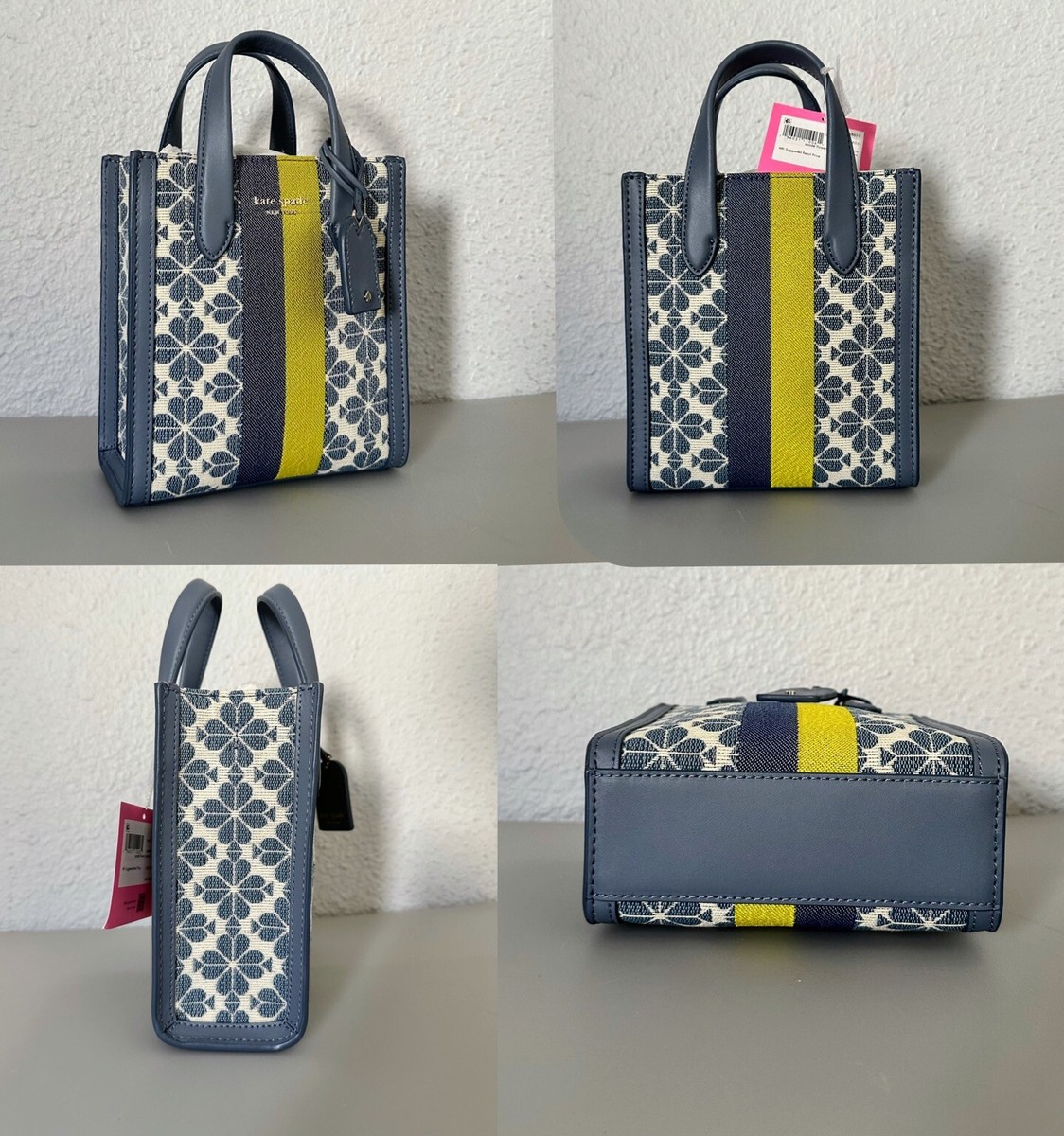 🔥NWT KATE SPADE Mini Manhattan Spade Flower Jacquard Tote