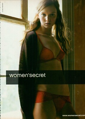 WOMENSECRET Lingerie Magazine Print Ad Advert Bra Hosiery Underwear 2005