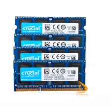 Crucial 4x 8GB 2Rx8 PC3L-12800S DDR3-1600Mhz SODIMM Laptop Memory RAM 204Pin w6