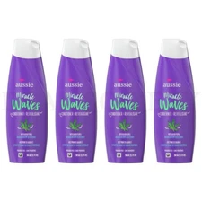 Aussie Miracle Waves Anti-Frizz Hemp Paraben-Free Conditioner 12.1 oz Lot of 4