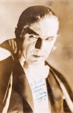 Bela Lugosi -- Signed Vintage Photo Postcard Copy