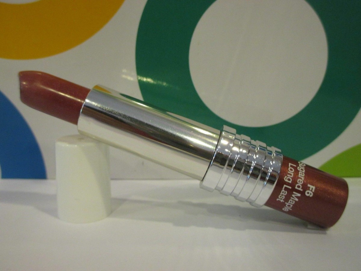 CLINIQUE ~ LONG LAST LIPSTICK ~ # F6 SUGARED MAPLE ~0.14 OZ