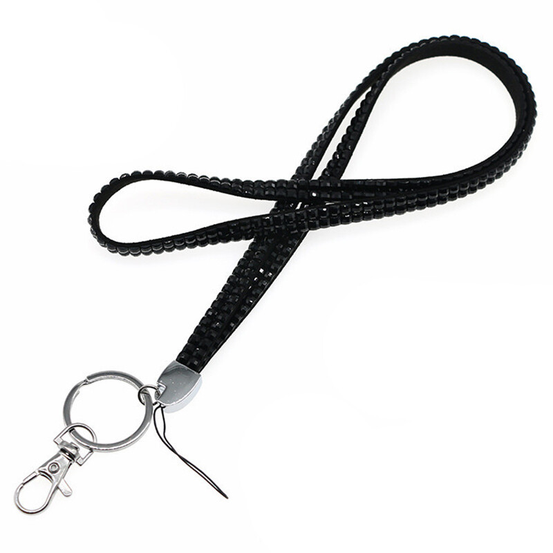 New Multi Color Rhinestone Neck LANYARD Keychain Key/ID/Cell Phone ...