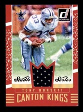 TONY DORSETT 2016 DONRUSS CANTON KINGS STUDIO SERIES GAME JERSEY #23/25 BF6359