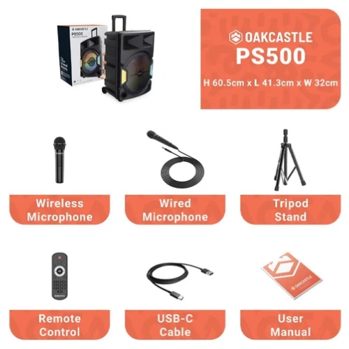 Karaoke Machine Bluetooth Speaker PS500 PA System 150W Party Gift AU Stock - Picture 4 of 9