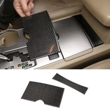 For Toyota Highlander 2008-2013 Real Carbon Fiber Console Storage Box Cover Trim