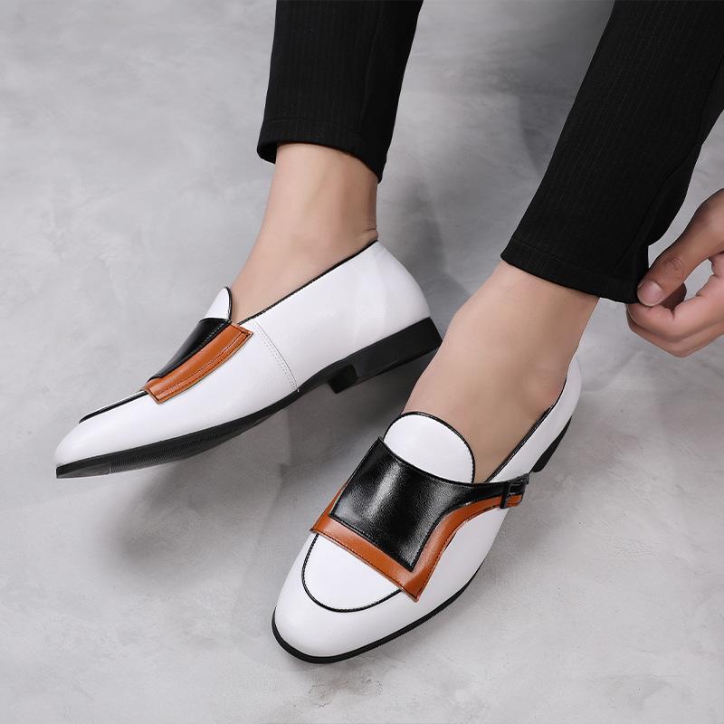 SAOLA Scarpe Oxford da uomo per il tempo libero pump a punta britannica fibbia pull on