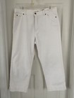 WOMEN'S WHITE 5 POCKET CAPRI'S BY EDDIE BAUER - SIZE : 12 REGULAR — photo 1