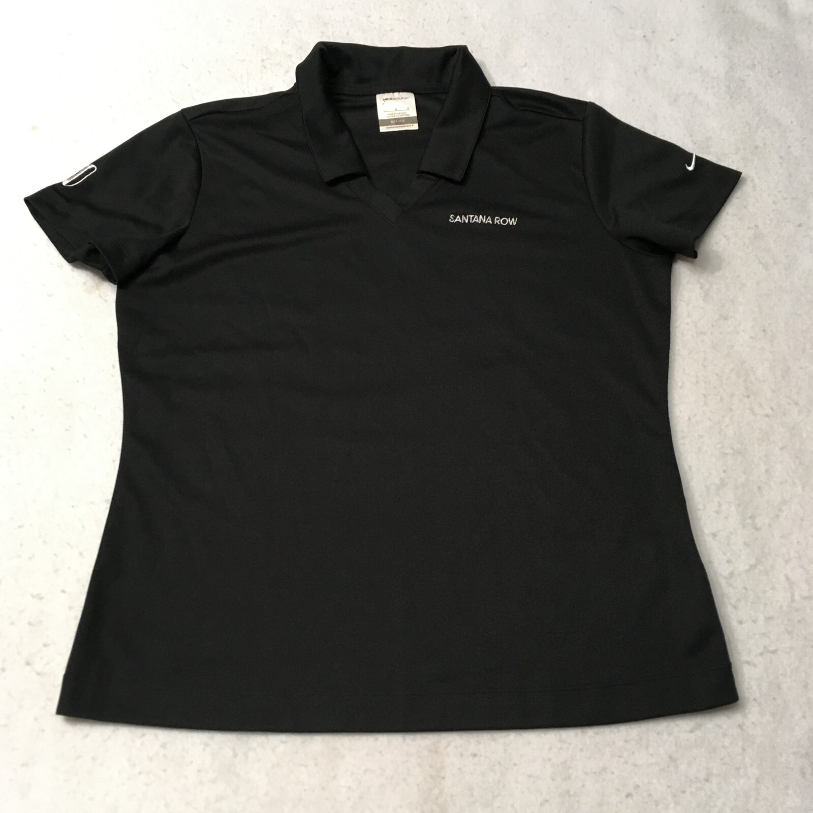 FILA Polo da golf Nike Dri Fit donna top manica corta NERA SANTA ROW SAN JOSE