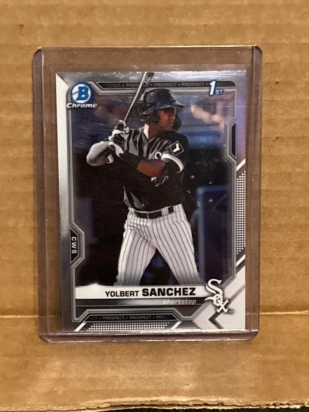 2021 Bowman Chrome Yolbert Sanchez 1st Bowman Chrome #BCP-40 White Sox
