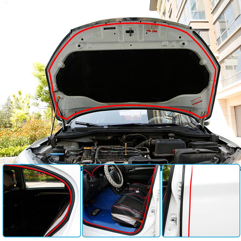 Car Rubber Seal Strip Trim Auto Door Trunk Boot Seal Dust Proof Anti Noise2Pcs E - Foto 4