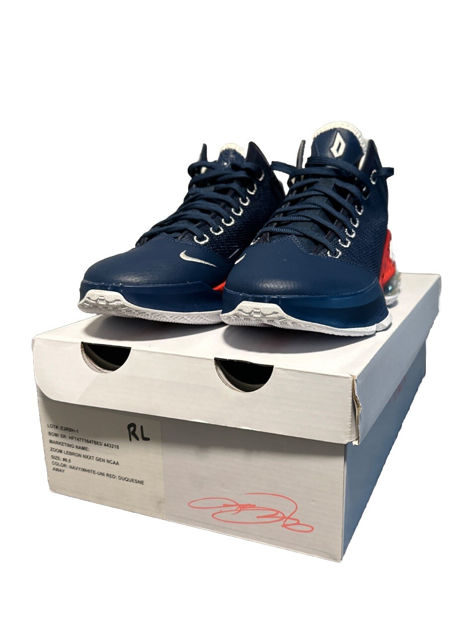 Lebron 19 Lows NCAA Duquesne Home - Rare Basketball Sneakers  