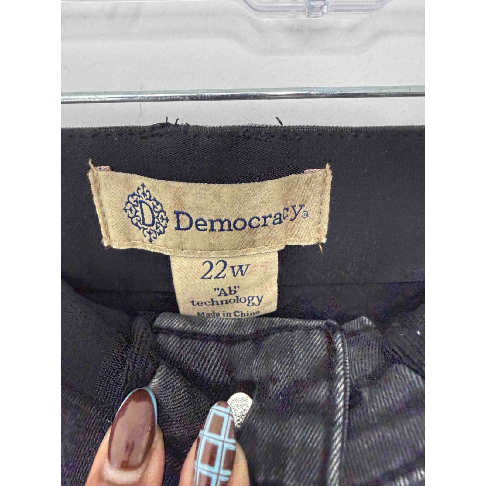 Democracy Black "Ab"solution Stretch Basic Denim … - image 2