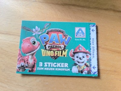 Spin Master PAW Patrol Der Dino Film Sticker-Pack, 3 Sticker, Deutsch
