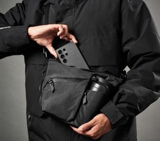 Alpaka NWOT Black Flow Satchel 2L Axoflux 210D Crossbody Travel Commute Ripstop