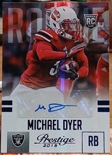 2015 Panini Prestige - Rookie Michael Dyer #270 Extra Points Blue Signatures...