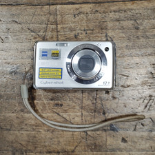 SONY Cybershot DSC-W230 12.1MP Digital Camera Silver BROKEN SCREEN FOR PARTS