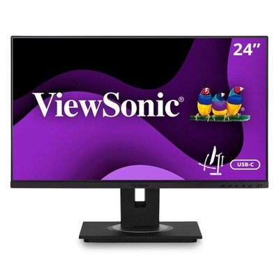 ViewSonic IPS Docking Monitor VG2456 24'' 1080p Ergonomic  with USB C and RJ45