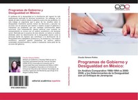 Programas De Gobierno Y Desigualdad En MéXico: Claudia SáMano Robles