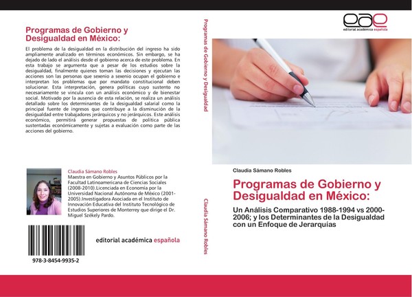 Programas De Gobierno Y Desigualdad En MéXico: Claudia SáMano Robles-image