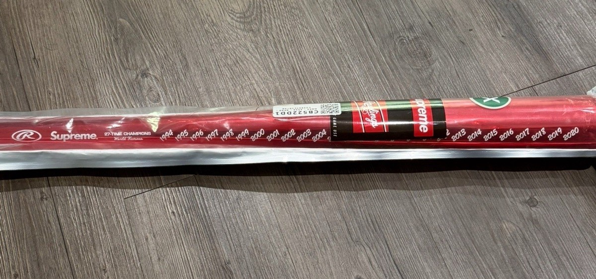 バット Supreme - Supreme Rawlings  Wood Baseball Bat red Rawlings Baseball Bat Red – blueandcream