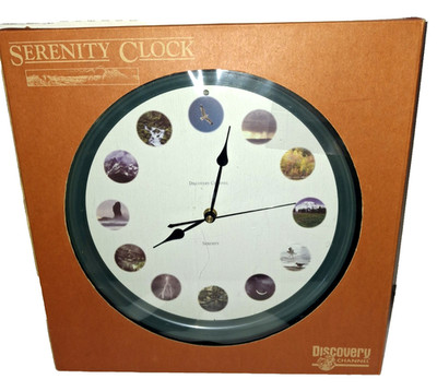 Discovery Channel Serenity Wall Clock Nature Sounds RARE New open box See Video