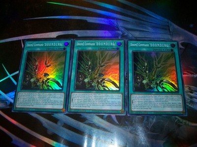 3x DoomZ Command ''D.O.O.M.D.U.R.G.'' 1st Edition Super Rare DOOD-EN058 Yu-Gi-Oh!