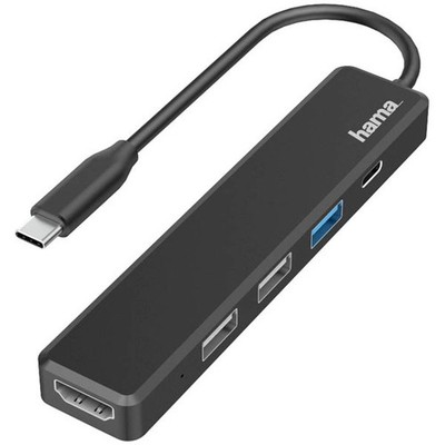 Hama 00200117 Universal USB-C Docking Station Powered Charging Function
