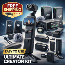 Brand New DJI Osmo Pocket 3 Creator Combo 4K Camera 3-Axis Gimbal Mic Tripod