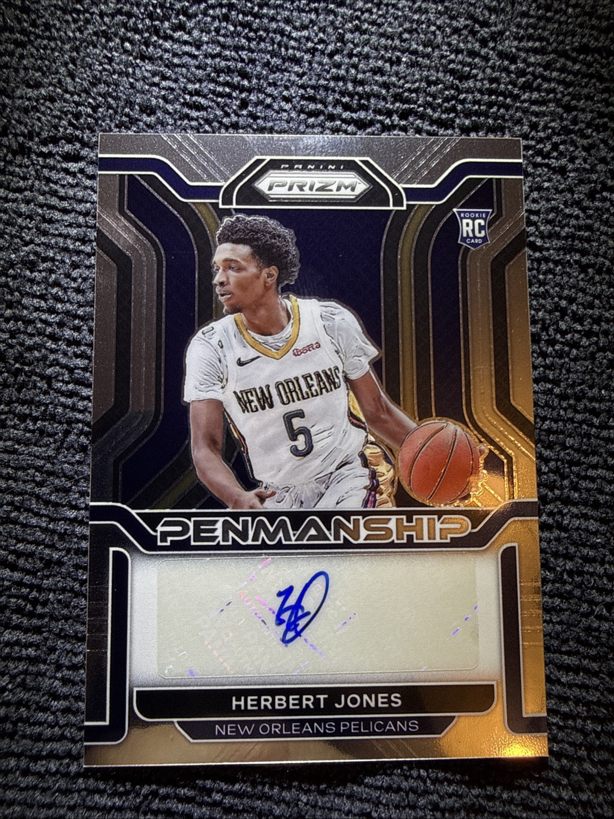 2021-22 Panini Prizm Herbert Jones #329 (RC) Auto Pelicans Possible Gem