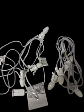 4 SOCKET LIGHT CORD SET FOR DEPT 56 LEMAX CHRISTMAS VILLAGE BUILDINGS Lot Of 2