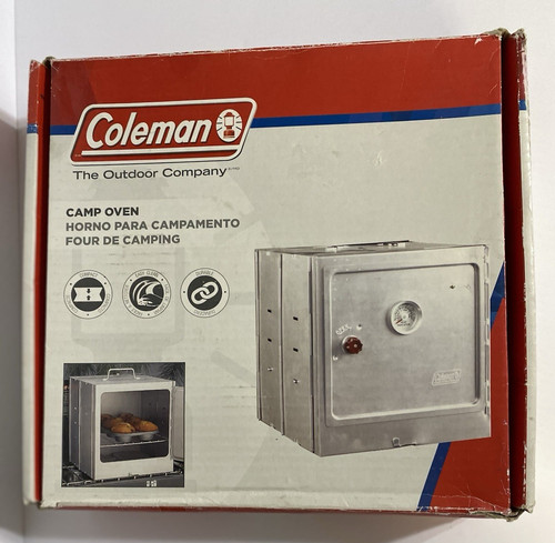 Coleman Portable Folding Camp Oven Model 5010. Silver. Used one time.