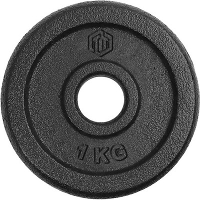 Sporttrend 24  Hantelscheibe 1KG Gusseisen 30/31mm, Gewichtsscheibe Gewicht