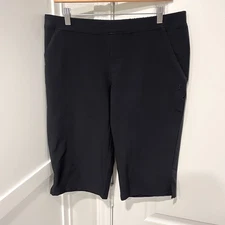 Coolibar Shorts Womens Medium x 14" Black Navona City UPF 50+ 10285 Hiking