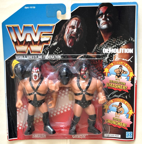WWF Hasbro Demolition Smash & Crush Wrestling Figu...