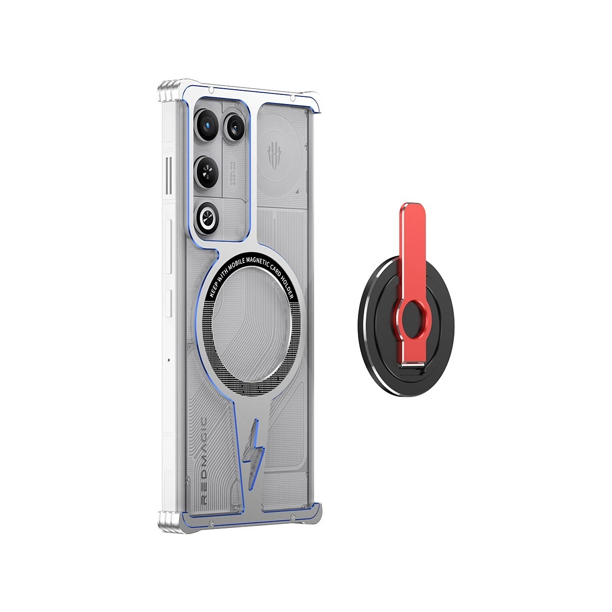 For ZTE nubia RedMagic 11 Air Magnetic Aluminum Metal Rimless