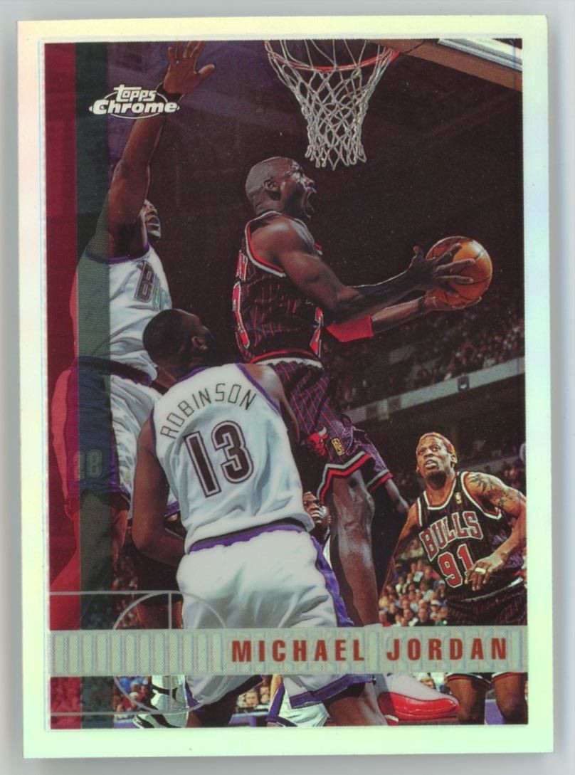 1997-98 Topps Chrome Refractor Michael Jordan Chicago Bulls #123